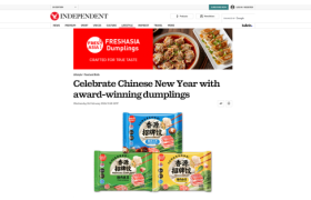 香源水饺进入英国新年报道，中国年味走向海外